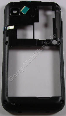 Unterschale schwarz Samsung i9000 Galaxy-S Back-Cover, Gehusetrger black incl. Lautstrketaste,  Ein/Aus Tastenmatte, Antenne, USB Abdeckung, Kamerascheibe
