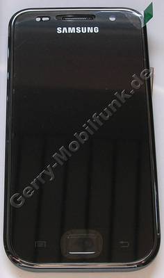 Displaymodul  plus  Touchscreen schwarz Samsung i9000 Galaxy-S Displayscheibe, Bedienfeld mit LCD-Modul, Headsetbuchse, Lautsprecher, black