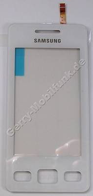 Touchpanel weiss Samsung GT-S5260 Displayscheibe, Bedienfeld white