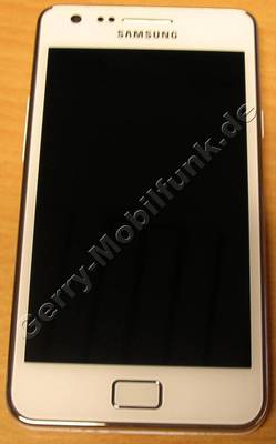 Displaymodul  plus  Touchscreen weiss Samsung i9100 Galaxy S2 Gorilla Displayscheibe, Bedienfeld LCD-Modul Fullset white