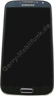 Display schwarz, Displaymodul Samsung i9500 Galaxy S4 Displayscheibe, Touchpanel, incl. Oberschale und Displayrahmen, Displayglas black