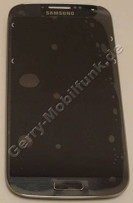 Display schwarz, Displaymodul Samsung i9505 Galaxy S4 LTE Displayscheibe, Touchpanel white, incl. Oberschale und Displayrahmen, Displayglas black