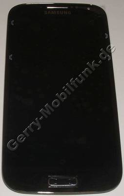 Display komplett schwarz Sonder-Edition, Displaymodul Samsung i9505 Galaxy S4 LTE Displayscheibe, Touchpanel white, incl. Oberschale und Displayrahmen, Displayglas black Edition