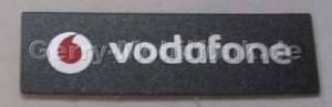 Label, Logo Oberschale Vodafone schwarz SonyEricsson W850i original Logolabel