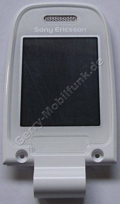 Oberschale Klappe SonyEricsson Z520i weiss, Cover incl. Displayscheibe