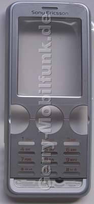 Oberschale schwarz silber SonyEricsson W610i original Cover mit Displayscheibe