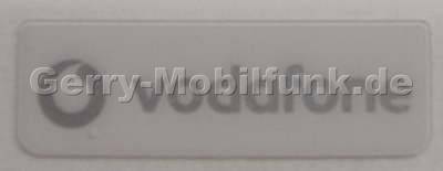 Logo Label SonyEricsson V630i Vodafone weiss, Logobatch original Ersatzteil