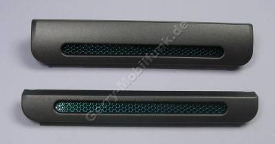 Blenden grau SonyEricsson W595i Top-Cover  plus  Bottom-Cover Cap grey, Zierblenden oben und unten
