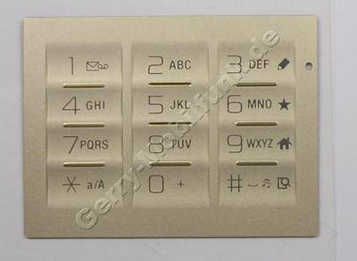 Tastenmatte gold Telefon SonyEricsson G705i T9 Tastatur