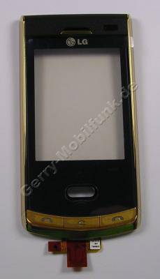 Oberschale gold LG KF750 A-cover mit Displayscheibe