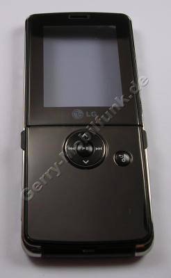 Oberschale LG KM380 original Cover mit Klappe und Player-Tastenmatte, Seitentasten, Abdeckung Ladeanschlu�, Abdeckung Speicherkartenschacht