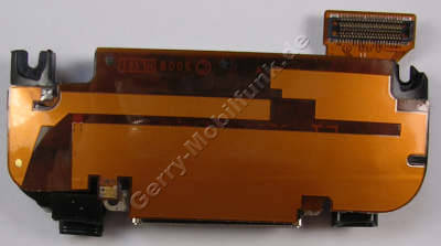 Antenne, Mikrofon, Lautsprecherbox, Flexkabel mit Konnektor Apple iPhone 3G, Systemkonnektor, Systemanschlus mit Flachbandkabel voll bestückt