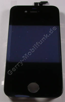 Touchpanel  plus  Ersatzdisplay schwarz Apple iPhone 4 Displaymodul, LCD mit Bedienfeld, Displayscheibe