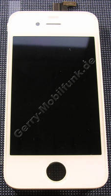 Touchpanel  plus  Ersatzdisplay weiss Apple iPhone 4 Displaymodul, LCD mit Bedienfeld, Displayscheibe