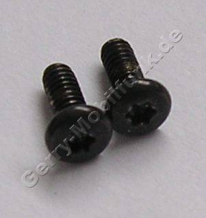 2 Stck schwarze Torx4 Schrauben Nokia 8910, Schrauben vom Konnektor am Slide-Cover (Schieber)