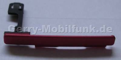 Abdeckung Speicherkarte metallic red Nokia N73 Blende Speicherkartenschacht rot