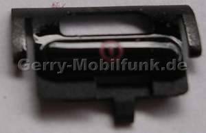 Ein/Aus Tastenmatte schwarz Nokia 6300 original Tastatur, Einschaltknopf Powerkey black