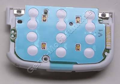 Tastaturplatine weiss Nokia 5700 original DomeSheet mit LEDs, Tastaturfolie