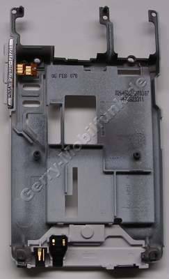 Tr�ger der Displayplatine Nokia E61i original inneres Geh�useteil zur Aufnahme des Displayboards incl. Mikrofon, Infrarotfenster, Ladekonnektor, Lautst�rkeschalter, Lautst�rketasten