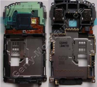 Unterschale, Geh�userahmen, Antennenrahmen Nokia N95 original Antenne mit Geh�userahmen, Blitzlicheinheit, Freisprechlautsprecher, Simkartenhalter, Ladekonnektor, Mikroschalter der Kameramechnik