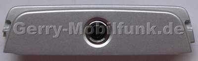 Obere Gehäuseabdeckung Nokia N95 original Cover silber oben mit Einschalttaste, Ein/Aus Tastenmatte