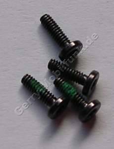 4 Stck Schrauben 1,4x4,5mm Nokia E90 original Schraubenset der Oberschale, uere schwarze Schrauben