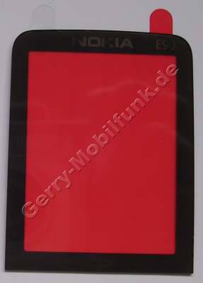 Displayscheibe Telefon Nokia E90 original Scheibe außen, Displayglas mocca