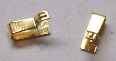 2 Stck Kontaktfeder Nokia 3250 original C-Clip, Goldfarbiger Feder-Kontakt