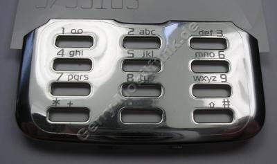 Tastaturblende silber Nokia N82 original Blende der Tastatur, chromblende