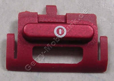 Ein/Aus Tastenmatte rot Nokia 6301 original Tastatur, Einschaltknopf Powerkey