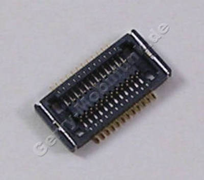 Board to LCD Konnektor Nokia E52 Classic original SMD Konnektor der Platine vom Displayanschluß 2 x 12 Pin ( CONN BTB 2X12 F P0.4 30V 0.2A )