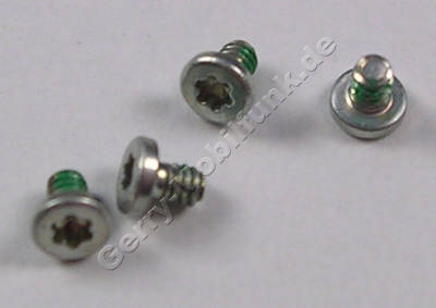 4 St�ck Schrauben 1,4 x 1,7 mm Nokia 6700 slide original Schraubenset vom Rahmen der Oberschale
