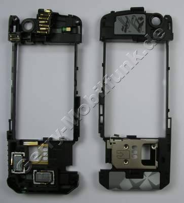 Gehäuserahmen Nokia 5220 Xpress Music original Mittelcover incl. Konnektoren Laden und Headset, Ladebuchse, Headsetbuchse, Freisprechlautsprecher, Buzzer, Simkartenhalter, Antennen