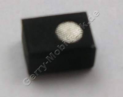 Mikrofon Nokia E90 SMD Mikrofon 2,6mm x 1,6mm Lötbauteil 6 Kontakte mit Gummi Abdeckung, kleine Version vom Mikrofon