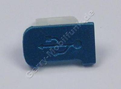 USB Abdeckung blau Nokia 5130 Xpress Music original Verschluß vom USB-Anschluß blue