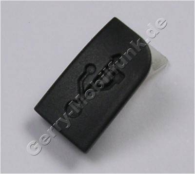 USB Abdeckung schwarz Nokia 6303i Classic original Stopfen vom USB Anschlu matt black