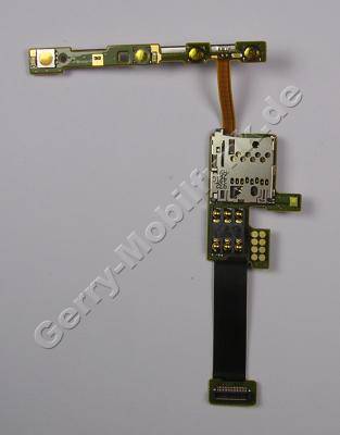 Simflex Nokia E66 original Sim Flex Modul, Simkartenleser mit Seitenschaltern, Lautstärkeschalter, Speicherkartenleser, LED Blitz