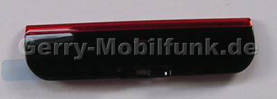 Untere Blende schwarz rot Nokia X6 original Bottom Cover black/red