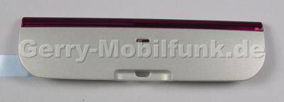 Untere Blende weiss pink Nokia X6 original Bottom Cover white/pink