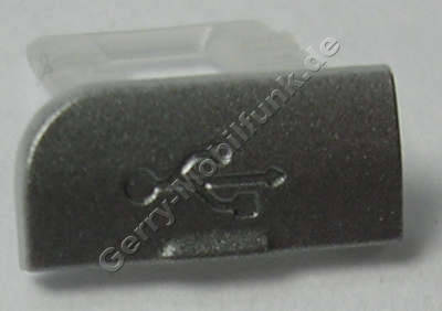 USB Abdeckung silber Nokia 6600i slide original Abdeckung USB Anschlu silver