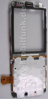 Tastaturmodul Nokia C5-03 original Displayrahmen mit Lautsprecher und Tastaturfolie