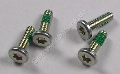 4 Stck Schrauben silber 1,4 x 4,5 mm Nokia X1-00 original Schraubenset Torx TX4 Plus