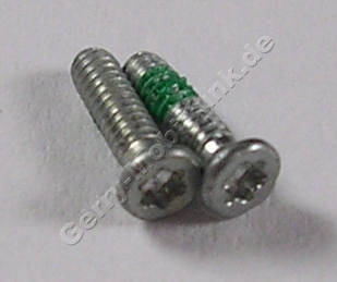 2 Schrauben 1,4mm Senkkopf Nokia N8 original Metric 2000, Torx TX4 plus  Schraube sitzt seitlich am Ger�t zum austauschen des Akku