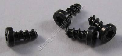 4 Stück Schrauben 1,4 x 3,0 Nokia 2720 fold original Schraubenset schwarz, Torx TX4 plus