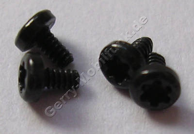 4 Schrauben 1,0x1,9 Nokia E7-00 original Schraubenset schwarz, Torx TX4 plus 