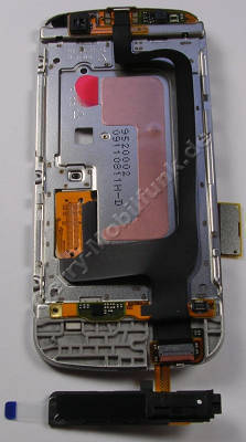 Schiebemechanik mit Flexkabel Nokia C6-00 original Slide-Cover mit Flachbandkabel, Vordere Kamera, Men� Tastaturmodul