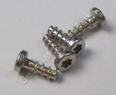 4 Stück Schrauben 1,4x4,0 Nokia C1-01 original Schraubenset, Torx TX4 plus silber