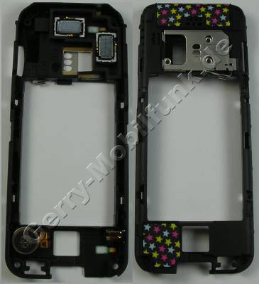 Unterschale, Backcover Nokia 7210 Supernova original Gehäuserahmen mit Freisprechlautsprecher, Vibrationsmotor, Simkartenhalter, Ladebuchse, Antenne