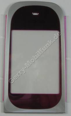 Displayscheibe pink Nokia 7020 original Displayfenster hot pink