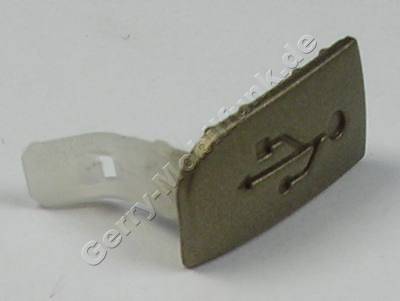 USB Abdeckung gold Nokia 6303 Classic original Stopfen vom USB Anschluß khaki gold
